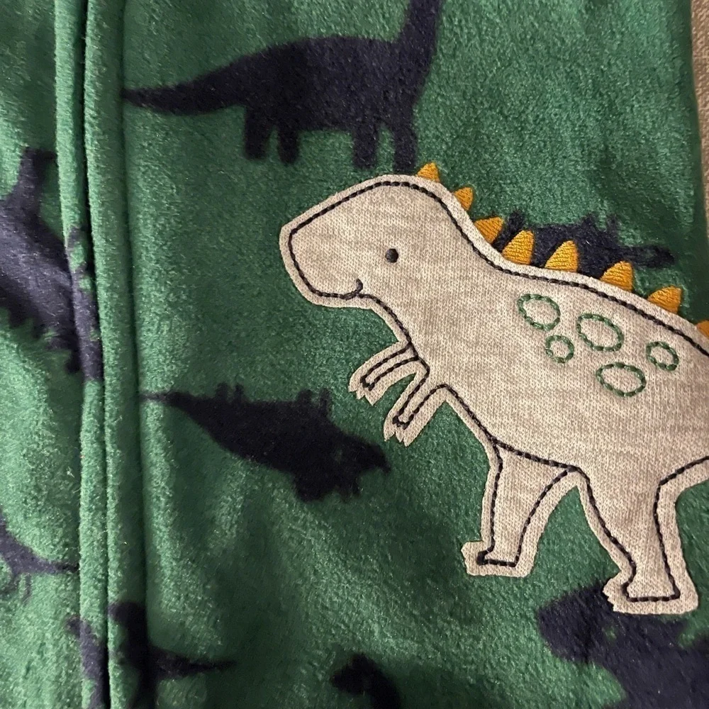Carters | Fleece Green Dino Pajamas | baby boy 3 mo